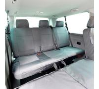 My Van Seat Covers | To Fit VW Transporter T6/T6.1 Shuttle Seat Covers 2015 Onwards | Tailored Heavy Duty Waterproof | Rear (3rd Row) Bench Grey - MVSC245GAD10