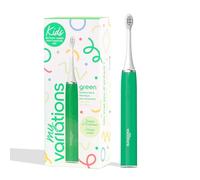 My Variations Kids Rechargeable Sonic Electric Toothbrush for Children - Recommended by Dentists - 2 Modes - 27 Stickers - 1 Month of Battery Life - Timer - Suitable for Ages 3 and Above (Green, 3-12