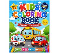 My Vehicle Coloring Adventure: Fun A to Z Vehicles Coloring Book for Kids Ages 3-6 | Learn the Alphabet While Coloring Cute Cars, Trucks, Planes & More