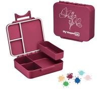 My Vesperbox LIV Bento Box for Children, Made in Germany, Biobased, Leak-proof and Divided, BPA-Free, Extremely Robust, Lunch Box with Compartments, Lunch Box