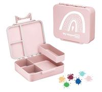 My Vesperbox LIV Bento Box for Children, Made in Germany, Biobased, Leak-proof and Divided, BPA-Free, Extremely Robust, Lunch Box with Compartments, Lunch Box