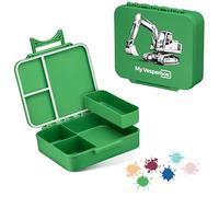 My Vesperbox LIV Bento Box for Children, Made in Germany, Biobased, Leak-proof and Divided, BPA-Free, Extremely Robust, Lunch Box with Compartments, Lunch Box