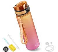 My Vesperbox Minny Children's Water Bottle 500 ml - Leak-proof & BPA-Free - Includes Replacement Seal, Cleaning Brush, Fruit Strainer & Optional Straw - Ideal for School, Nursery & Sports