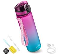 My Vesperbox Minny Kids Water Bottle, 500ml Leak-Proof Water Bottle with Straw or Colander, Lightweight Tritan Water Bottle, BPA Free for Kindergarten, School (Purple, Blue, 500ml)