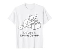 My Vibe is Do Not Disturb Lazy Cat Anti Yoga T-Shirt