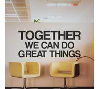 My Vinyl Story Large Together We Can Do Great Things Office Decor Wall Art Wall Decal Inspirational Motivational Vinyl Office Supplies Work Wall Sticker Teamwork Quote Business Sign