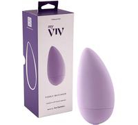 My Viv Pebble Massager - Waterproof Vibrating Massager for Women with 10 Functions - Soft-Touch Silicone, Discreet & Palm-Sized - Battery Operated with 1 x AAA Included