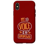 My Voice Is My Superpower Case for iPhone X/XS