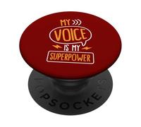 My Voice Is My Superpower PopSockets Adhesive PopGrip