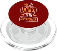 My Voice Is My Superpower PopSockets PopGrip for MagSafe