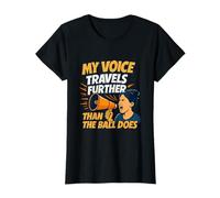 My Voice Travels Further Sports Mom Megaphone T-Shirt