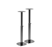 My Wall Height-Adjustable Speaker Stands Set of 2 - HS23L 2 Universal Stands for Speakers (e.g. from JBL, SONOS, Bose or Teufel) Decoupled for Optimal Sound