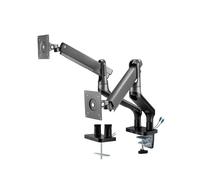 My Wall HL22-2L Fully Movable Desk Mount with Gas Lift for Flat Screens, Monitor Mount, 2 USB Ports, Cable Management, Monitor Arm, 17 Inch to 32 Inch, Load 2-9 kg