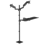 My Wall HP124L Movable desk standing desk black adjustable height