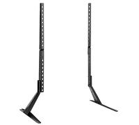 my wall HP49L Single TV Stand 58.4 cm (23) - 190.5 cm (75) Black Stand, Height Adjustable, Rigid