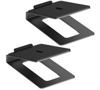 my wall Speaker Stand for Tabletops - HS33-1L, 2 Speaker Stands with Anti-Vibration Mat, 16° Tilt Angle, Load Capacity up to 10 kg, Speaker Stand for PC Boxes or Studio Monitors