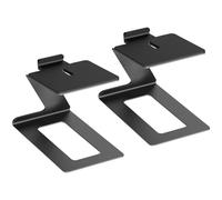 myWall Metal Speaker Stand - Black, Universal Fit, 10 kg Load Capacity, 15 cm Height, Part #4012386137535