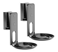 My Wall Wall mount Rotatable Tiltable Black 2 pcs Speaker Brackets