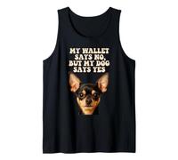 My Wallet Says No Chihuahua Dog Lover Funny Puppy Pup Owner Tank Top