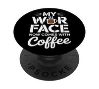 My War Face Now Comes with Coffee Veterans Day PopSockets Adhesive PopGrip