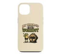 My Warm-Up Became the Workout Retro Funny Frog Gym Lover Case for iPhone 13