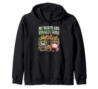 My Warts Are Finally Gone Frog Toad Funny Zip Hoodie