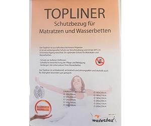 my-waterbed Topliner Capliner Protective Cover Protector Dust Protection for Waterbeds Mattresses (160 x 200 cm)