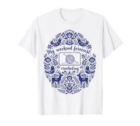 My Weekend Forecast Crocheting Funny Crochet T-Shirt