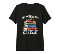 My Weekend is All Booked Classic Distressed Library Bookworm Premium T-Shirt