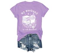 My Weekend is All Booked Shirt Graphic Tees Crew & V-Neck Light Purple