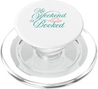 My Weekend Is Booked Reading Book Lovers Library PopSockets PopGrip for MagSafe