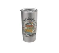 My Weekend is Fully Booked Funny Reading Lover Stainless Steel Insulated Tumbler