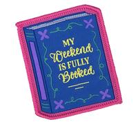 Pawprint Family | My Weekend is Fully Booked Sew on Patch | World Book Day Official Merchandise