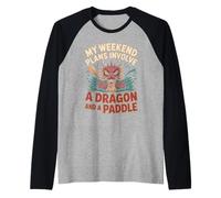 My Weekend Plans Involve A Dragon and A Paddle Racing Raglan Baseball Tee