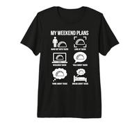 My Weekend Plans Taco Lover Funny Food Design Premium T-Shirt