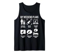 My Weekend Plans Violin Player Funny Fiddler Musician Design Tank Top