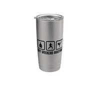 My Weekend Routine Karate Teacher Shotokan Stainless Steel Insulated Tumbler