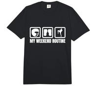 My Weekend Routine Kickboxing Enthusiast Muay Thai Comfort Colors Adult Heavyweight T-Shirt