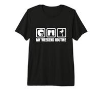 My Weekend Routine Kickboxing Enthusiast Muay Thai Premium T-Shirt