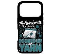 My Weekends Are All Booked Up With Yarn Crochet Crocheter Case for iPhone 17 Pro