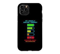 My Weekly Social Energy Battery Recharging Gamer Retro Case for iPhone 11 Pro
