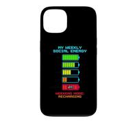 My Weekly Social Energy Battery Recharging Gamer Retro Case for iPhone 13