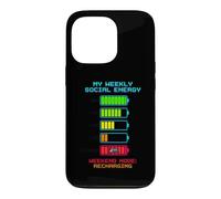 My Weekly Social Energy Battery Recharging Gamer Retro Case for iPhone 13 Pro
