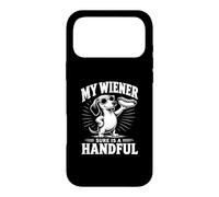 My Wiener Sure Is A Handful Funny Men's Offensive Case for iPhone 17 Pro Max