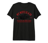 My Wife is A 10 and So are Her Miles to Empty Car Love Funny Premium T-Shirt