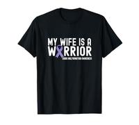 My Wife is a Warrior Chiari Malformation Awareness Ribbon T-Shirt