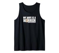 My Wife is a Warrior Endometrial Cancer Awareness Tank Top