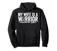 My Wife Is A Warrior Neuroendocrine Cancer Awareness Pullover Hoodie