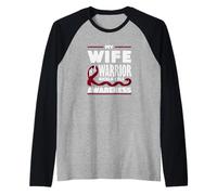 My Wife is A Warrior Sickle Cell Awareness Raglan Baseball Tee