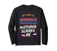 My Wife is American Samoan Heritage Roots Flag Pride Long Sleeve T-Shirt